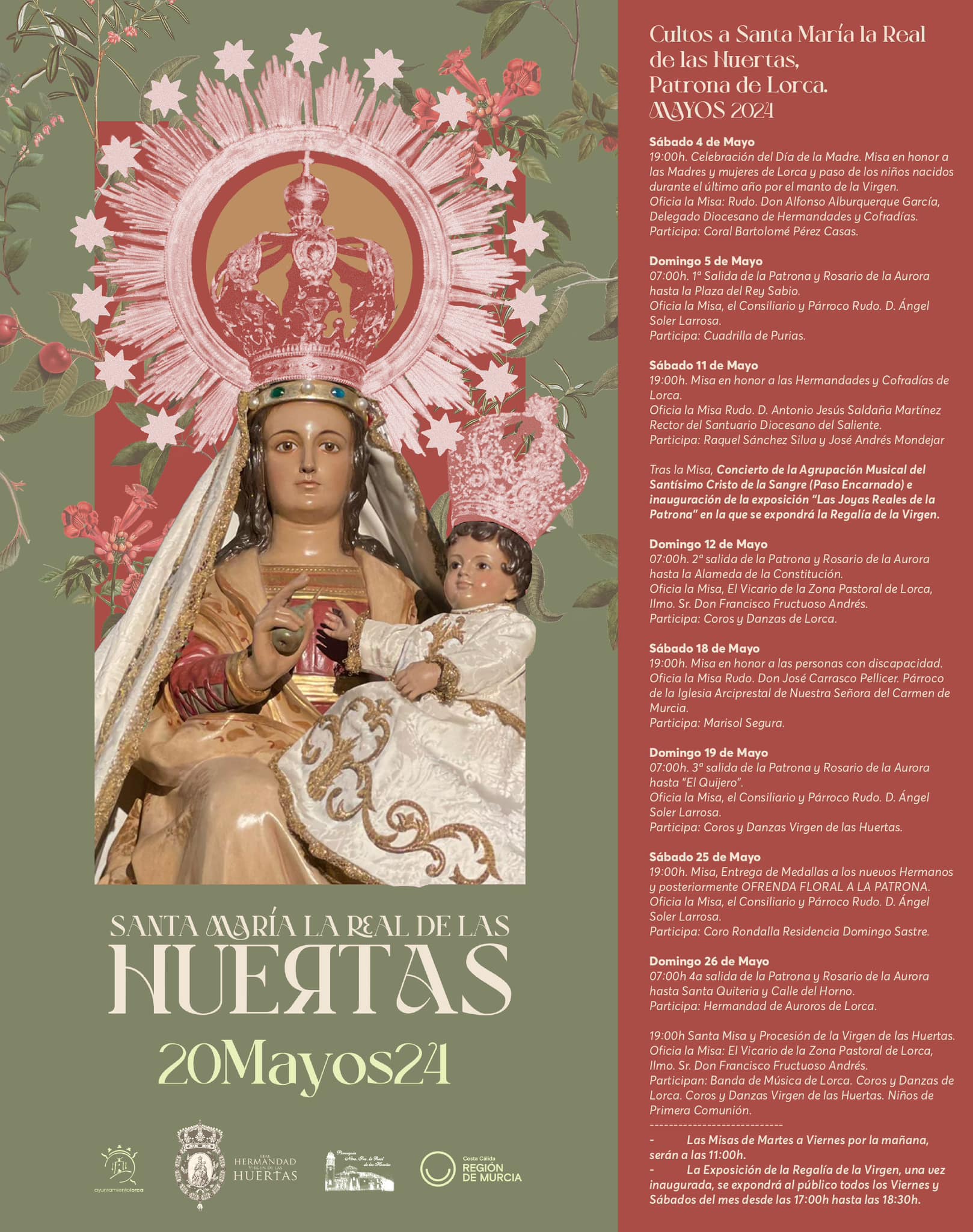 Fiestas patronales en honor a la Virgen de las Huertas  